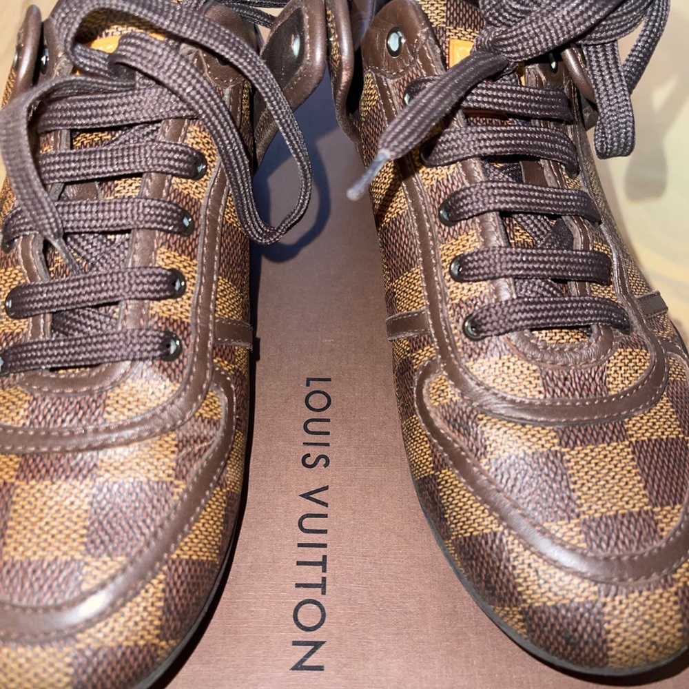 Brown Leather Domier Louis Vuitton Sneakers